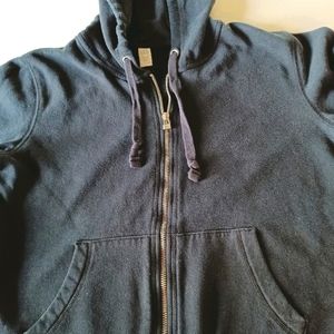 LFL Girls black hooded zip up sweatshirt